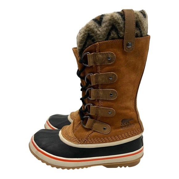 Sorel Joan of Arctic Chevron Knit Lace-Up Waterproof Winter Boots Women’s 6 - Picture 7 of 16